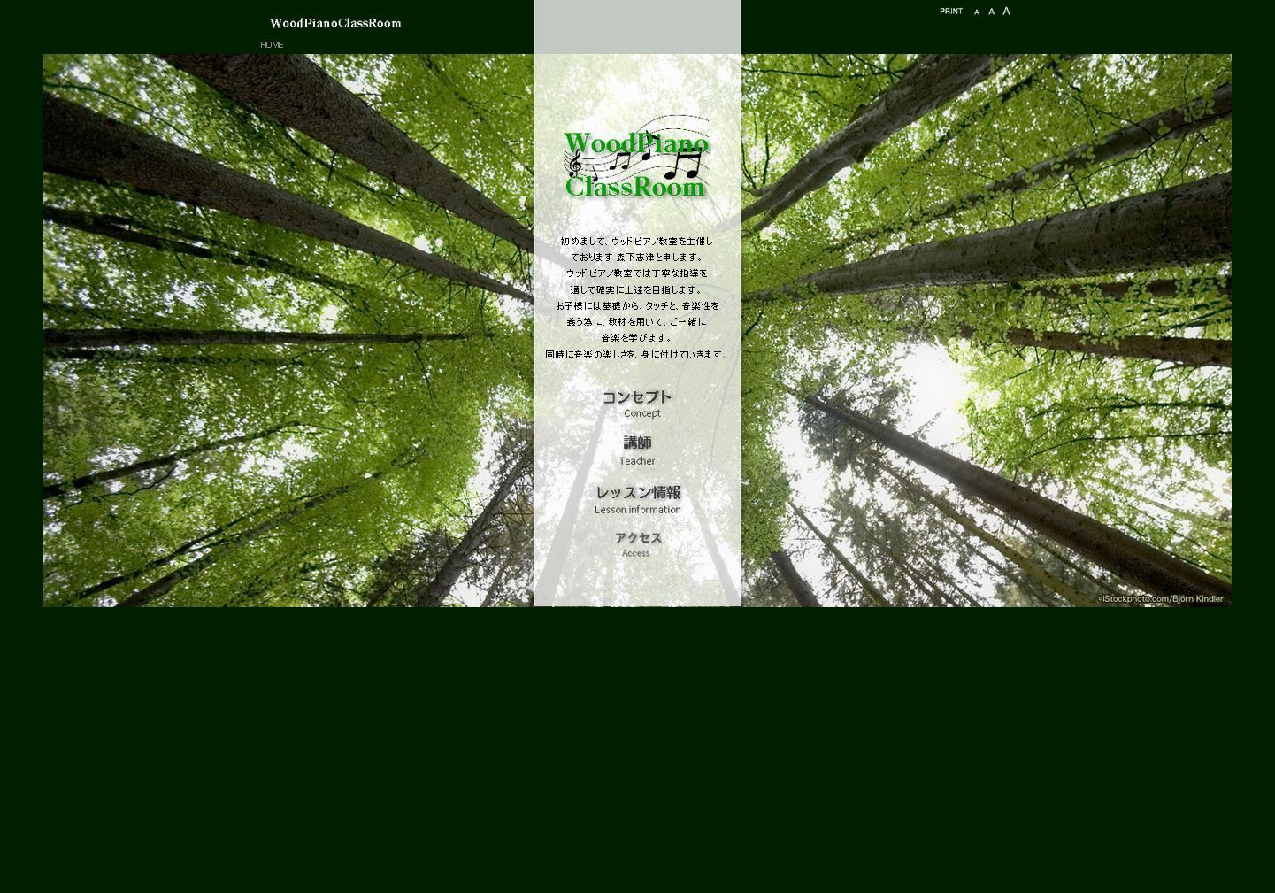 ウッドピアノ教室ホームページ